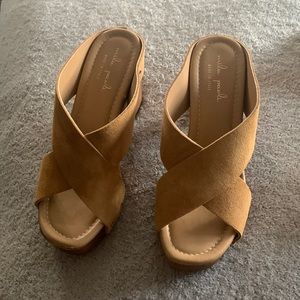 Leather/made in Italy/ only wore once almost new